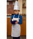 Kid's White Apron- Medium