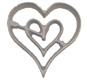 Rosette Mold-Double Heart