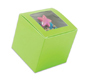 Cupcake Box - Lime w/Window