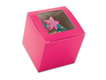 Cupcake Box - Raspberry w/Window