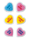 Dec-Ons® Molded Sugar - Hearts w/ Messages