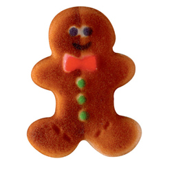 Dec-Ons® Molded Sugar - Gingerbread Man Sugar Layons