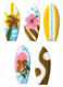 Dec-Ons® Molded Sugar -Surfboards