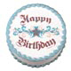 Edible Image® - Happy Birthday Tattoo