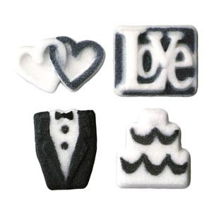 Dec-Ons® Molded Sugar - Wedding Assortment