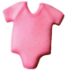 Dec-Ons® Molded Sugar - Baby Pink Onepiece