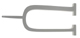 "U" Small- 2.5" White Monogram