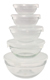 10 PC Glass Bowl Set/Lids