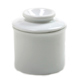 White Porcelain Butter Keeper