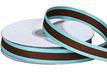 5/8"Aqua and Chocolate Stripe Grosgrain Ribbon