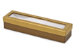 Candy Box - Gold and Chocolate Clear Window