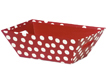Market Tray - Peppermint Polka Dot Red
