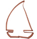 Copper Cookie Cutter-Sailboat