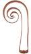 Copper Cookie Cutter-Candy Cane