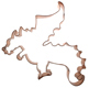 Copper Cookie Cutter - Dragon