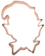 Copper Cookie Cutter - Elf Face