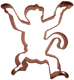 Monkey Copper Cookie Cutter
