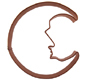Man/Moon Copper Cookie Cutter