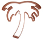 Palm Tree Copper Cookie Cutter