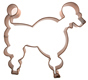 Poodle Copper Cookie Cutter
