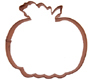 Pumpkin Copper Cookie Cutter