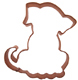 Pup Copper Cookie Cutter