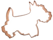 Scotty Dog Copper Cookie Cutter