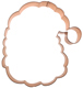 Santa Face Copper Cookie Cutter