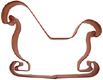 Sleigh Copper Cookie Cutter