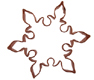Snowflake 1 Copper Cookie Cutter
