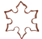 Snowflake 2 Copper Cookie Cutter