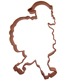 Santa Copper Cookie Cutter