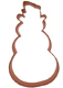 Snowman Copper Cookie Cutter