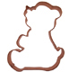 Teddy Bear 2 Copper Cookie Cutter