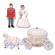 Coach With Prince & Princess Cake Topper