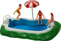 Swimming Pool Cake Topper Set