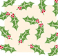 Chocolate Transfer Sheet-Holly and Berries
