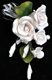White Small Tea Rose Spray