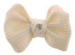 #7 White Fondant Bow With Jewels
