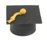 Black Grad Fondant Cap
