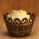 Black Filigree Cupcake Wrap