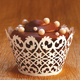 White Filigree Cupcake Wrap
