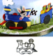 Train Engine Patchwork Cutter