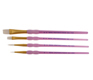 White Taklon Round and Shader Brush Set