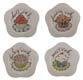 Cupcake Patterned Scalloped Plates