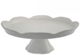 12" White Pedestal Cake Stand