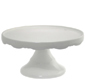 10 1/2" White Pedestal Cake Stand