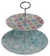 Tea Time Artist's Loft Two Tiered Tray