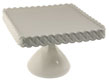 White Square Pedestal Stand
