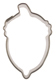 Mini Acorn Cookie Cutter
